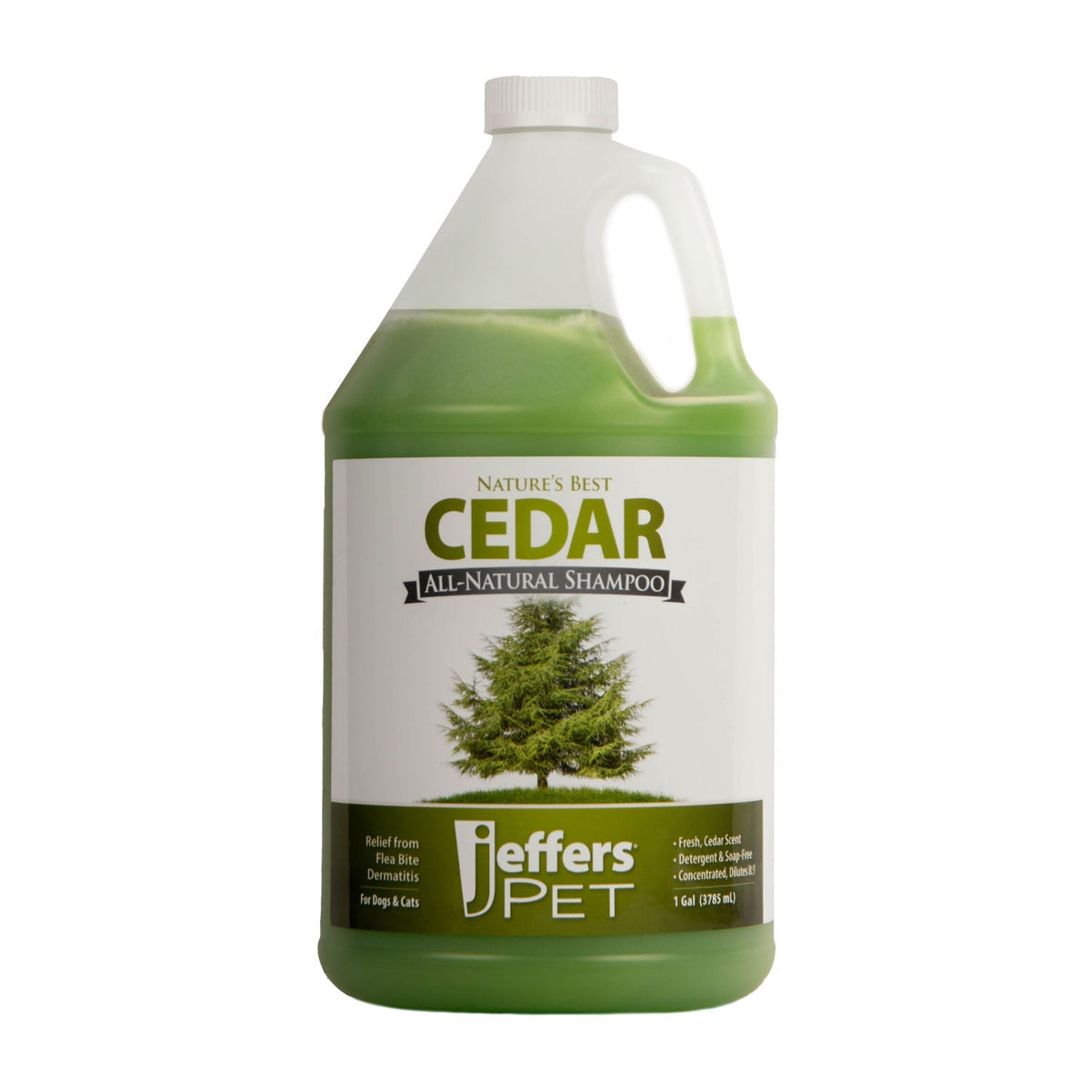 Jeffers Pet Nature's Best Cedar All-Natural Flea Bite Relief Shampoo for Dogs and Cats